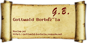 Gottwald Borbála névjegykártya